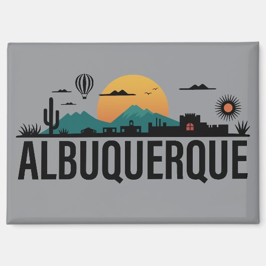 Aimant Albuquerque Nouveau-Mexique (Recto)