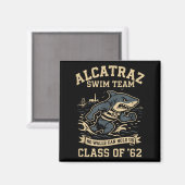 Aimant Alcatraz Penitentiary Swim Team (Recto/Verso)