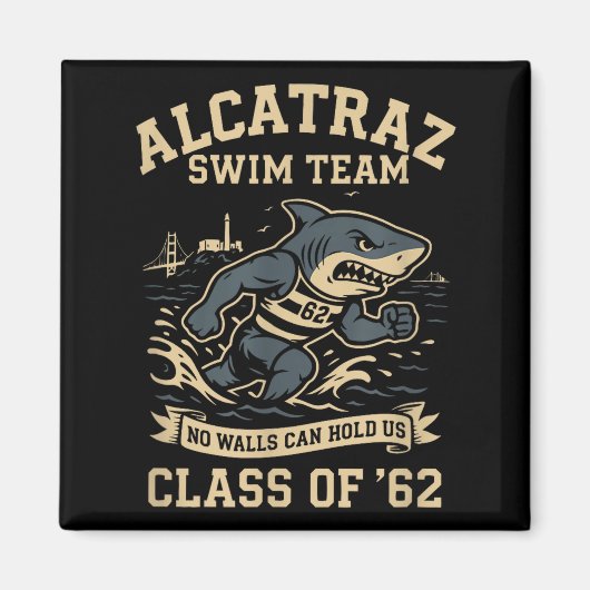 Aimant Alcatraz Penitentiary Swim Team (Devant)