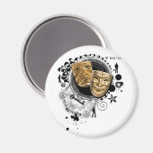 Aimant Alchimie des masques dramatiques (Recto/Verso)