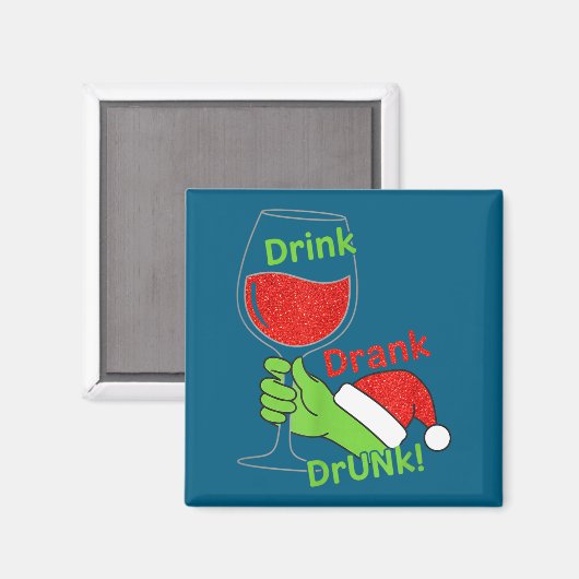 Aimant Alcohol &amp; Tails Drink Drank Drunk! Funny Chris (Recto/Verso)