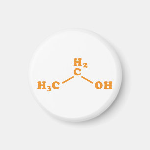 Aimant Alcool Éthanol Formule chimique moléculaire