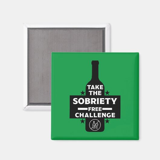 Aimant Alcool Gratuit Et Sobre (Recto/Verso)