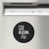 Aimant Aleena Nom personnalisé Anniversaire (In Situ (Lave-vaisselle))