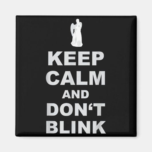 Aimant Alert - Weeng Angel - Keep Calm And Dont Blink 2  (Devant)