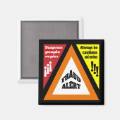 Aimant Alerte de fraude (Recto/Verso)