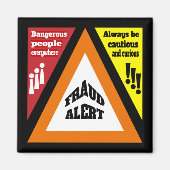 Aimant Alerte de fraude (Devant)