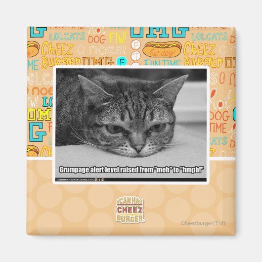 Aimant Alerte de grumpage (Devant)