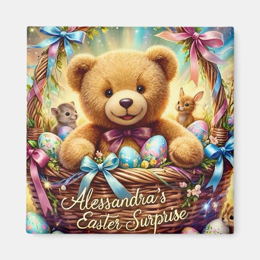 Aimant ALESSANDRA ~ Ours de Pâques ~ (Devant)