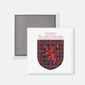 Aimant Alexander Hunting Tartan Scottish Plaid (Recto/Verso)