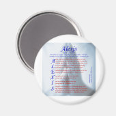 Aimant Alexis Acrostic (Recto/Verso)