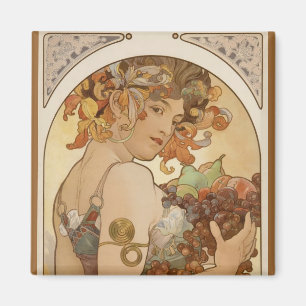 Aimant Alfons Mucha - fruit