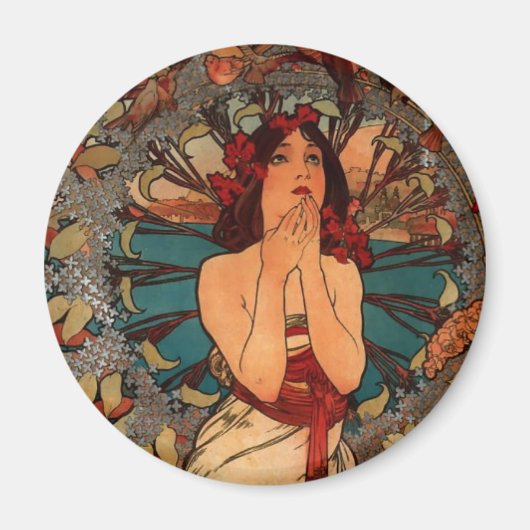 Aimant Alfons Mucha Monaco Monte Carlo (Devant)