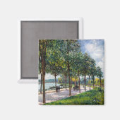 Aimant Alfred Sisley - Allée de châtaigniers (Recto/Verso)