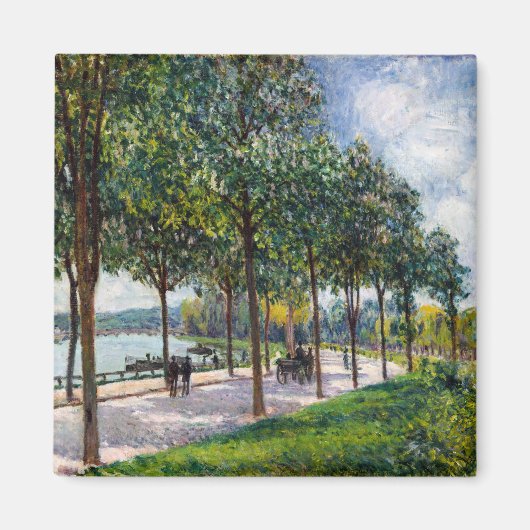 Aimant Alfred Sisley - Allée de châtaigniers (Devant)
