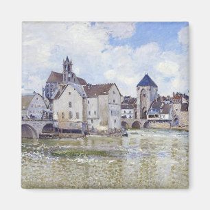 Aimant Alfred Sisley Bâtiments et ponts avec l'eau