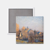 Aimant Alfred Sisley - Frosty Morning à Louveciennes (Recto/Verso)