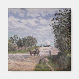Aimant Alfred Sisley la route de Mantes
