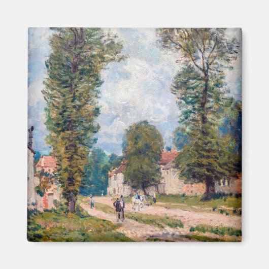 Aimant Alfred Sisley - La route de Versailles (Devant)