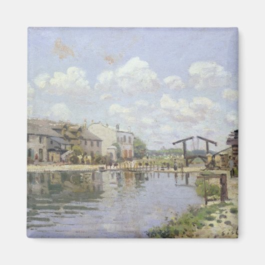 Aimant Alfred Sisley | Le Canal Saint-Martin, Paris (Devant)