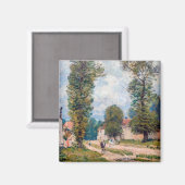 Aimant Alfred Sisley - Le chemin Versailles (Recto/Verso)