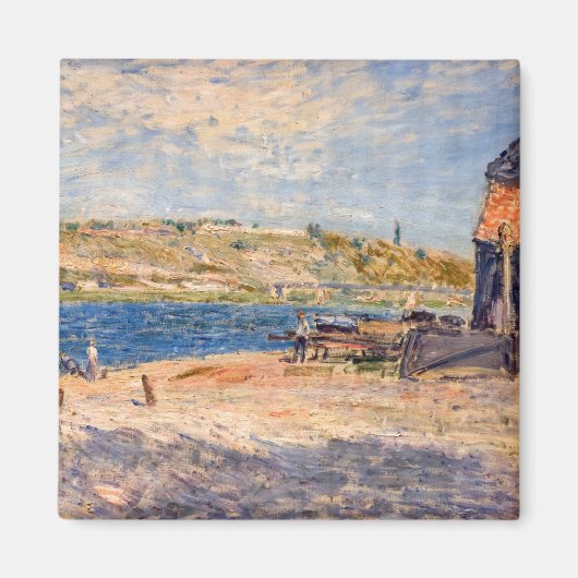 Aimant Alfred Sisley - Les berges de la rivière à Saint-M (Devant)