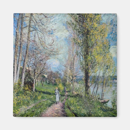 Aimant Alfred Sisley - Les bords de Seine à By (Devant)