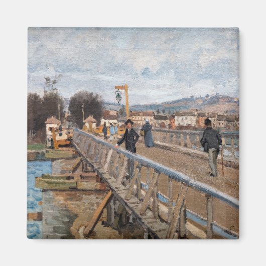Aimant Alfred Sisley - Passerelle d'Argenteuil (Devant)