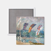 Aimant Alfred Sisley - Régate à Molesey (Recto/Verso)