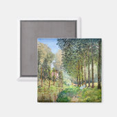 Aimant Alfred Sisley - Reposez le long du ruisseau (Recto/Verso)