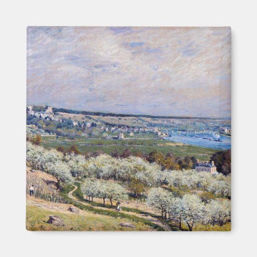 Aimant Alfred Sisley - Terrasse de Saint-Germain, printem (Devant)