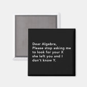 Aimant Algebra et son X (Recto/Verso)