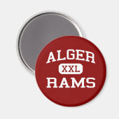 Aimant Alger - Rams - Alger Middle School - Alger Ohio (Recto/Verso)