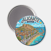 Aimant Alicante, Espagne Espagne (Recto/Verso)