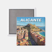 Aimant Alicante Espagne Voyage (Recto/Verso)