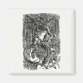 Aimant Alice à travers le miroir - Le Jabberwocky (Devant)