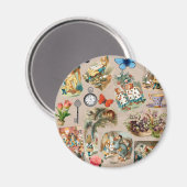 Aimant Alice à Wonderland Cheshire Cat Characters (Recto/Verso)