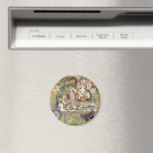 Aimant Alice Adventures in Wonderland Mad Tea Party (In Situ (Lave-vaisselle))