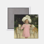 Aimant Alice Antoinette de la Mar, cinq ans (Recto/Verso)