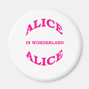 Aimant Alice au pays des merveilles