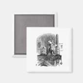 Aimant Alice au pays des merveilles à travers le miroir (Recto/Verso)