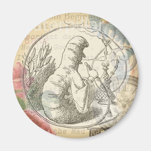 Aimant Alice au pays des merveilles La chenille : Tenniel (Devant)