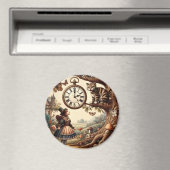 Aimant Alice & Cheshire Cat: Whimsical Wonderland Fantasy (In Situ (Lave-vaisselle))