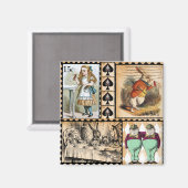 Aimant alice dans l'aimant du pays des merveilles