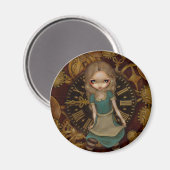 Aimant "Alice dans l'horlogerie" (Recto/Verso)