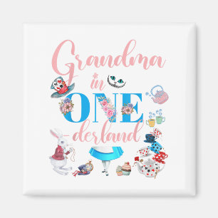 Aimant Alice Dans L'Onederland Famille Grand-Mère De L'An