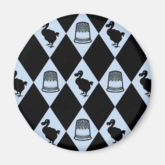 Aimant Alice Dodo et Thimble Motif (Devant)