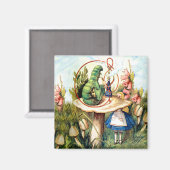 Aimant Alice et la Caterpillar au pays des merveilles (Recto/Verso)