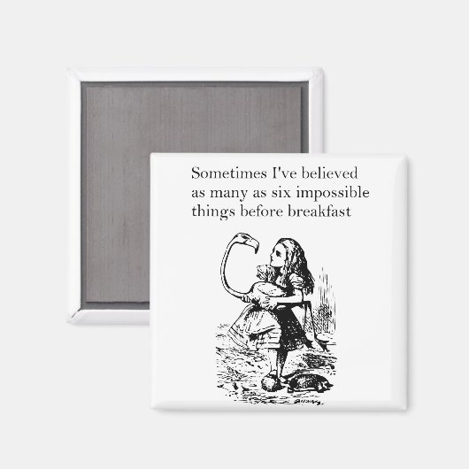 Aimant Alice, Six Choses Impossible (Recto/Verso)