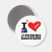 Aimant ALICE SPRINGS - I Love (Recto/Verso)